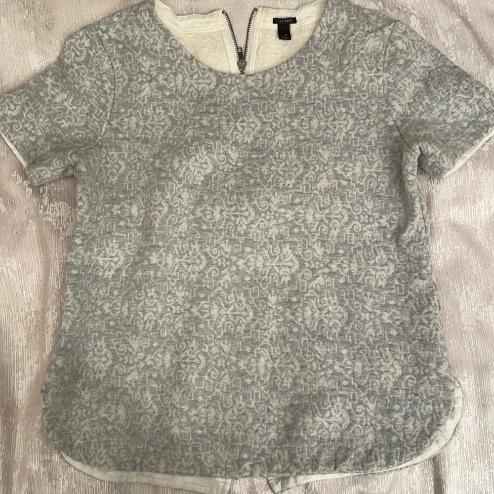 J. Crew short sleeve with full back zipper